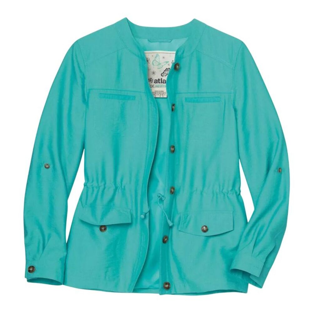 Atlas for Women Womens/Ladies Safari Jacket / Turquoise